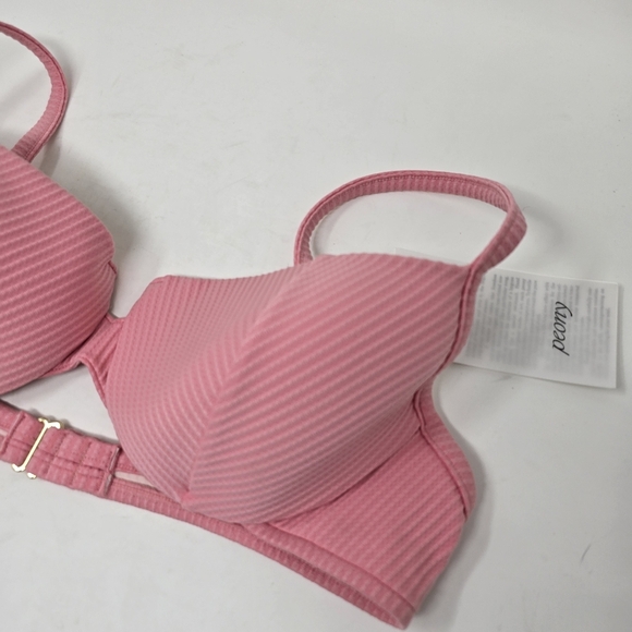 NWT Peony Petal Panel Balconette  Bikini Swim Top 10 Pink - Picture 5 of 12